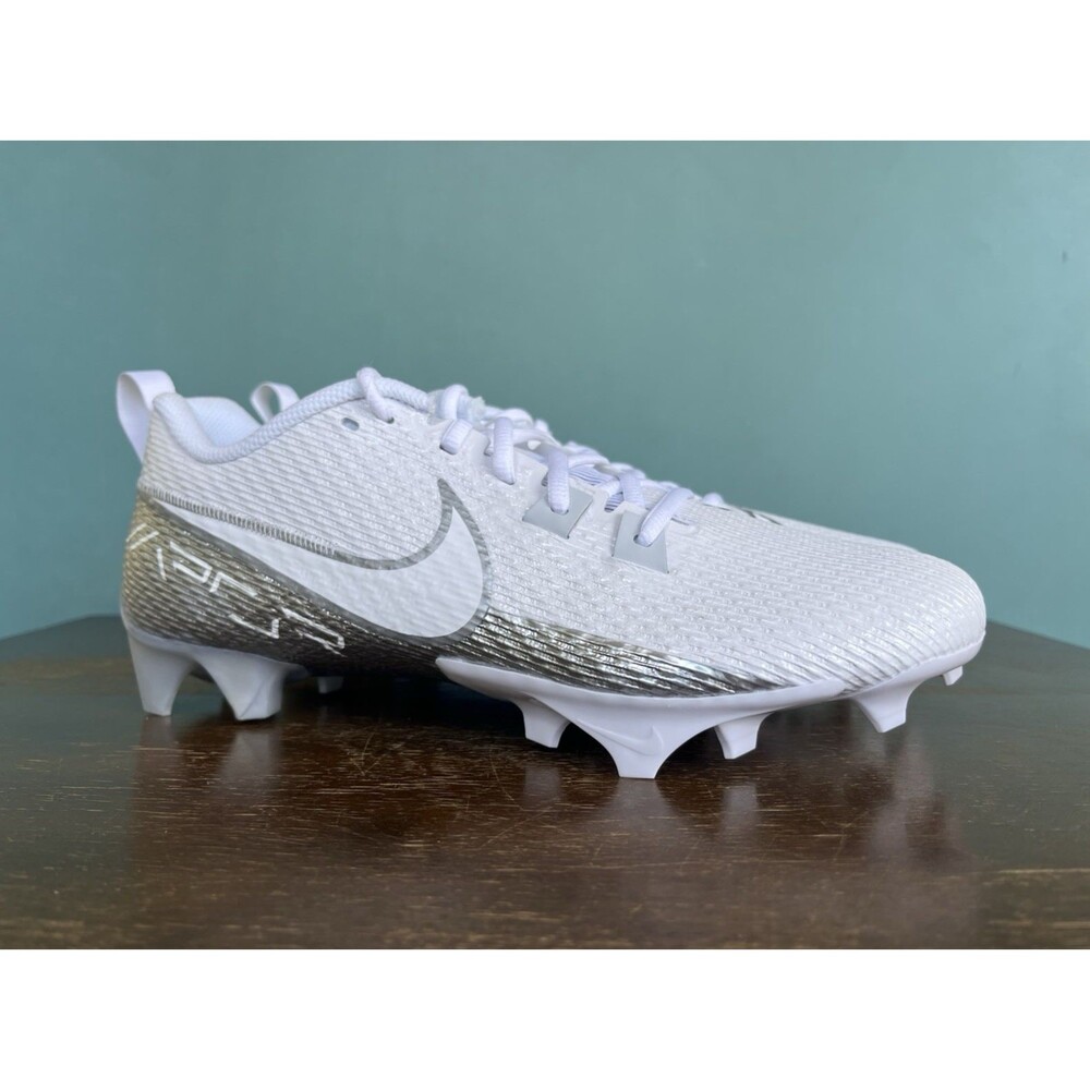 Nike Vapor Edge Speed 360 2 White/Silver Football Cleats Men's Size 9 DA5455-102